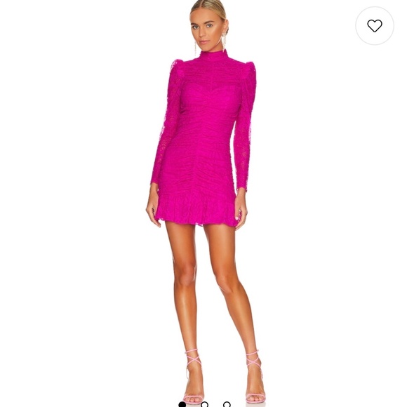 Marcey Mini Dress in Fuschia - Picture 1 of 4